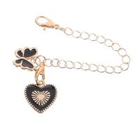 HEALLILY Heart Shaped Iron Cup Charms for Tumbler and Wine Glass Reusable and Reliable Initial Name Id Handle Charms for Daily Activities and Casual Outings