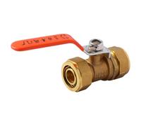 HEALLILY Heavy Duty Brass Ball Shut Off Valve Hose Barb, Easy to Operate Control Valve for Water Heater and Wide Application Range, Lightweight and Sturdy Plumbing Fitting