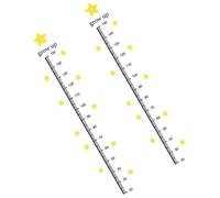 HEALLILY Height Growth Chart Wall Sticker PVC Material with Star Design Fine Picture Quality, Non-Fading, for Rooms and Kindergartens