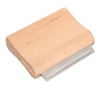 HEALLILY Horse Hair Comb Deshedding Tool Deshedding Increase Wood Metal 2.95x2.55x0.79in Combing Shaving for Horse Livestock