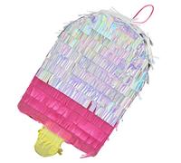 HEALLILY Ice Cream Shaped Ice Cream Birthday Decoration Hanging Decoration Made of Paper Handicraft Design That Releases Surprises for Birthday and Theme Party