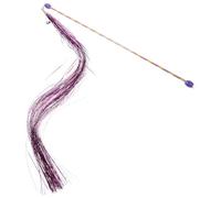 HEALLILY Interactive Designed to Increase Exercise and Activate Hunting Instincts and Training Teaser for Indoor Cats Cat Wand with Purple Plastic Handle