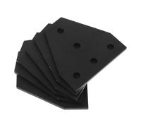 HEALLILY Joint Plates Bracket Compatible with 2020 Aluminum Extrusion Profiles 6pcs T Shape for 3D Printer Frame Reinforcement with 5 Holes Aluminium Corner Brackets for Mechanical