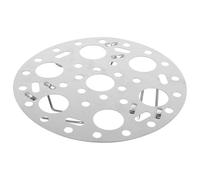HEALLILY Kitchen Steamer Rack Stainless Steel 7-hole Egg Steamer with Multifunctional Design Easy to Clean High Footed round Steaming Rack for Household Kitchen Use