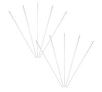 HEALLILY Laboratory Stirring Rods Glass Mixing and Flow Guide Sticks with Rounded Ends 10pcs for Precise Lab Use and Chemical Experiments