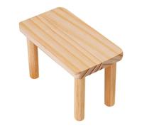 HEALLILY Large Wooden Hamster Climbing Platform for Small Pets, Multi-functional Training Stand, Natural Solid Wood Habitat Accessory for Hamster, Chinchilla, and Squirrel Play and Rest