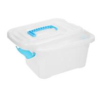 HEALLILY Laundry Detergent Capsule Minimalist Design Storage Container with Handle and Lid Moistureproof Pp Box for 100 Capsules for Home and Office