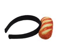 HEALLILY Lovely Plush Bread Headband Cosplay Prop for Photo Taking and Stage Performance, Soft Cloth Material Party Bread Hair Hoop for Festival Headwear Decor