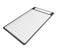 HEALLILY Magnetic List Pad for Refrigerator with Pet Writing Film, Black Magnetic Memo Pad Convenient for Daily Life, Suitable for Refrigerator Door, Simple and Modern Style