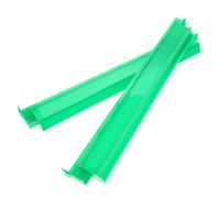 HEALLILY Mahjong Letter Holder Tray 2pcs Tile Racks Green Modern with Precision Standard Size Pushers, Sturdy for Mahjong Tiles Game Accessories