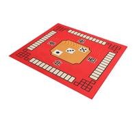 HEALLILY Mahjong Mat Mahjong Mat for Table Tile Games Table Cover Square Shape Microfiber Material Printed Pattern Design Easy to Store Decorative Effect Suitable for Travel and Party
