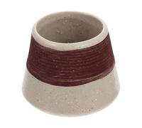 HEALLILY Match can Mini Storage Jar with Striker Compact Ceramic Matchstick Holder for Fireplace Mantle and Home Table