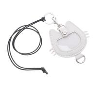 HEALLILY Memorial Cat Hair Keychain Pu Leather Material and Cat Head Shape, Pet Hair Storage Keepsake for Owners, Stylish Timeless Design Suitable for Pet Lovers