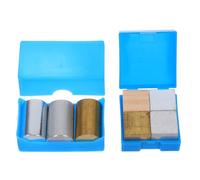 HEALLILY Metal Element Cubes and Cylinders Set Portable Two-box Setup with Aluminum, Copper, Iron Blocks 7pcs Hands-on Experiments for Science Projects and Labs for Students