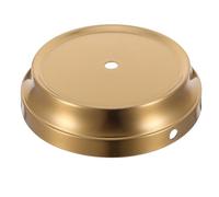 HEALLILY Metal Table Lamp Base Only with Enhanced Stability and Heavy Duty Solid Cast Iron Construction, Elegant Vintage Style, Suitable for Offices and Bedrooms, Golden Concave