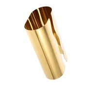 HEALLILY Modern Gold Stainless Steel Tissue Box with Open-top for Easy Access Single-hand Use Countertop Paper Cover Stylish Napkin Holder for Bathroom Bedroom Vanity and Office Desk