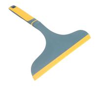 HEALLILY Multi-purpose Shower Squeegee for Window Cleaning Lightweight Handheld Glass Water Wiper Sturdy Noiseless Car Windshield and Bathroom Mirror Squeegee Blue and Yellow Design