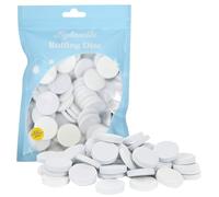 HEALLILY Nail Buffing Disc for Removing and Shining Self-Adhesive Polishing Pads 50pcs White Fused Alumina Nail Grinding Pads for Exfoliating Dead Skin and Callus Grinding