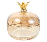 HEALLILY Nail Dappen Dish Easy to Clean with Lid Glass Pomegranate Shaped Crystal Container for Storing Nail Tools Stylish and Unique for Professional Use