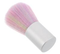 HEALLILY Nail Dust Brush Removes Dust for Nails with Vibrant Rainbow Bristle Design and Base and Drawing