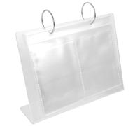 HEALLILY Nail Sticker Book Large Capacity Acrylic Storage Organizer Album for Nail Art Stickers and Photos with Cover and Easy-to-use Design for Collecting and Displaying