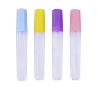 HEALLILY Needle Tube Holders Transparent Plastic Sealed Bottle Needle Holder Storage for Sewing Embroidery Accessories 4pcs