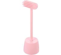 HEALLILY Pink Abs Cat Grooming Brush for Cats and Kittens, Relax The Mood and Repair The Claws, Compact Massage Brush for Pet Hair Cleaning and Daily Grooming
