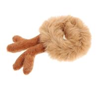 HEALLILY Plush Coffee Animal Ear Shape Hair Ties Elastic Ponytail Holders that Will Not Damage or Tear Hair Simple and Lovely for Home and Family Photos
