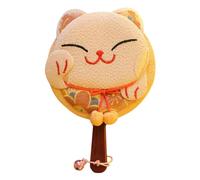 HEALLILY Pocket Hand Mirror - Maneki Neko Japanese Lucky Cat Design - Lightweight & Portable Travel Makeup Mirror - Double Sided - Random Color