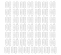 HEALLILY Pom Beaded Chain Connectors with Sturdy 4.5x6mm Clips Lightweight Accessories 50 Pcs White for Roller Blind Replacement for Roman and Vertical Blind Chains for Window Treatment
