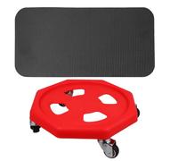 HEALLILY Portable Abdominal Training Disc Exercise Equipment Home Use with Rolling Discs and Knee Cushion Pp Material Workout Sliders for Effective Core Strengthening and Abdominal Workouts