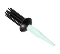 HEALLILY Portable Green Curl Shaping Comb with Anti Static Design Plastic Hair Volume Tool for Salon and Travel Use, Lightweight Hair Curling Comb for Easy Styling