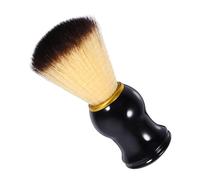 HEALLILY Portable Random Color Synthetic Material Shaving Brush for Men with Wooden Handle, Exfoliate Beard Brush Foaming Shaving Tool for Travel on Business for Male Personal Care