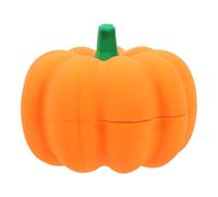 HEALLILY Pumpkin-shaped Silicone Ashtray with Lid for Smokers, Orange Colour, Generous Capacity, Windproof Design, for Desktop Decoration and Small Item Storage in Home or Office
