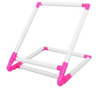 HEALLILY PVC Cross Stitch Holder Stand with Clamp Design Easy Assembly Embroidery Shelf for Table Stable Cross Stitch Rack for DIY Needlework Projects