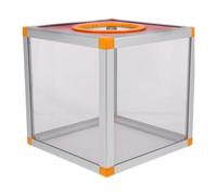 HEALLILY Raffle Ticket Box Easy Installation Aluminium Alloy and Mdf Construction with Lockable Lid and Spacious Interior for Secure Donation Collection for Fundraising and Party Games