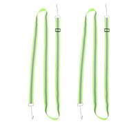 HEALLILY Reflective Tape Strips with Adjustable Elasticity 2pcs High Visibility Safety Warning Tape Nylon Material for Raincoats and School Bags for Daily Use and Travel Parking