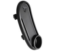 HEALLILY Removable Pram Snack Tray with Cup Holder for Pushchair and Pram Stable Black Plastic Stroller Snack Tray Easy to Clean for Walks and Outings