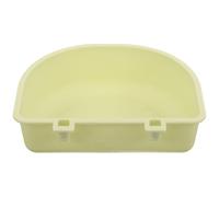 HEALLILY Reusable Light Green Plastic Hanging Pet Food Bowl for Dogs and Cats, Can Be Fixed to The Cage, for Personal Home Use Or Professional Pet Store Feeding