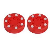HEALLILY Roller Hockey Pucks High Density Pp Material 2pcs Professional Training Puck Set with Consistency on Smooth Surface for Indoor and Daily Training for Teams and Clubs
