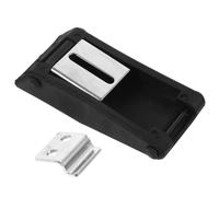 HEALLILY Rubber Toggle Latch Black 2pcs Stainless Steel Inner Buckle Hook Space-Saving Stable Locking for Mechanical Equipment and Cargo Box