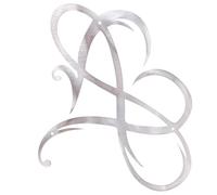 HEALLILY Rustic Metal Heart Wall Hanging Decor Silver Pendant for Indoor Outdoor Use Farmhouse Style Art for Living Bedroom Garden Balcony