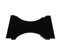 HEALLILY Rustic Wooden Wine Barrel Stand with Sturdy Oak Construction and Elegant Black Finish, Countertop Base Support Preventing Accidental Tipping for Mini Furniture Or Oak Aging Barrels