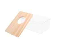 HEALLILY Sand Bath Box Small Pets Shower Room Easy Cleaning Acrylic 5.89x3.93x2.16in Hamster Bathtub Suitable for Mice and Small Animals