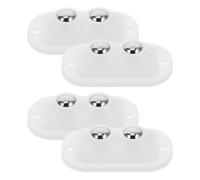 HEALLILY Self Adhesive Swivel Caster Wheels 4 Pcs 360 Degree Rotation Stainless Steel Material Supports Heavy Loads for for Storage Cabinets and Washing Machines