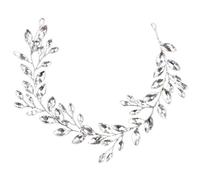HEALLILY Silver Rhinestone Headband for Birthday and New Year Celebrations Lightweight and Sturdy Metal Material for Women Wedding Bridal Hair Accessory