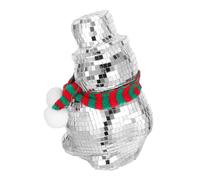 HEALLILY Small Snowman Ornaments Snowmen Decorations Figure Disco Balls Ornaments for Crafts