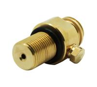 HEALLILY Soda Hose Connector Brass Adapter Bottle M18x1.5 to Tr21.4 Golden Replacement Part Easy Use Sparkling Water Connection for Machine