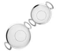 HEALLILY Stainless Steel Rice Washing Sifter, Stainless Colander, Fine Mesh Strainer, Double-Handled, Large Capacity, Silver, for Rice and Fruit, Home Kitchen