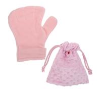 HEALLILY Sugar Glider Bonding Pouch Set with Fleece and Anti-bite Mitten, Snuggly Cloth Drawstring Pet Carrier for Travel and Home, Ventilated Pocket Pet Bag for Ferret and Small Animals